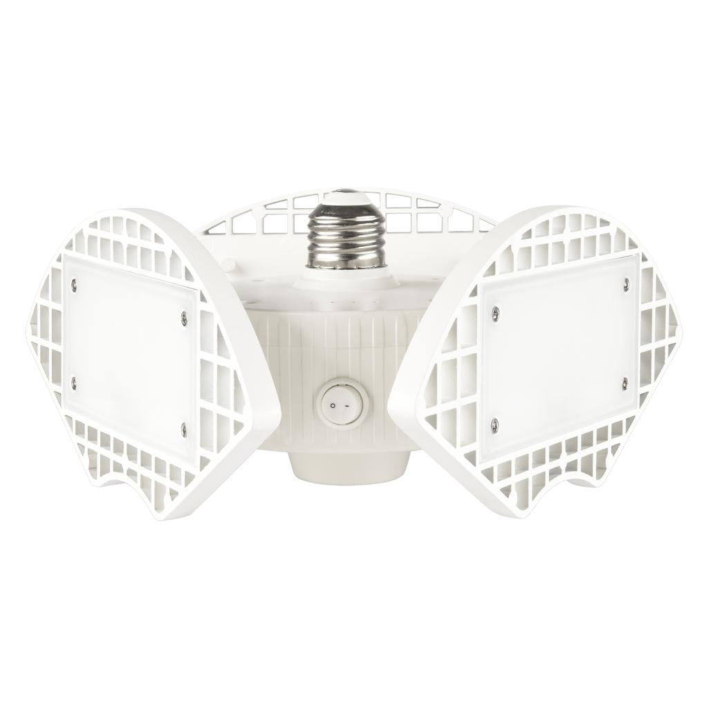 Green Watt White LED Garage Light with 3 Adjustable Heads-509783 ebuystt