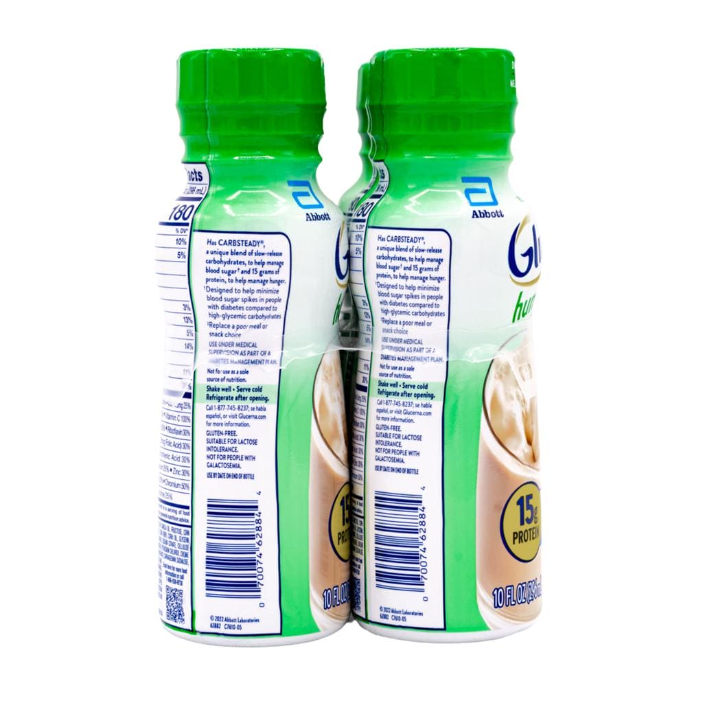 Glucerna Hunger Smart Nutritional Supplement Vanilla Flavor 6 Units/ 296 mL / 10 oz a unique blend of slow-release carbohydrates designed to help minimize blood sugar spikes in people with diabetes.-347564 EBUYSTT