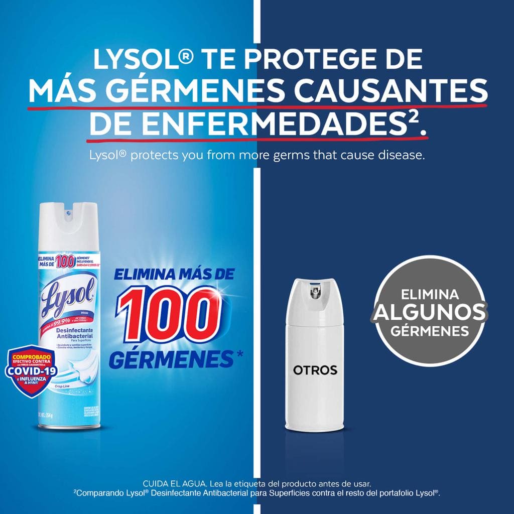 Lysol Disinfectant Spray Crisp Linen 3 Units / 562 mL / 19 oz - 410561 dayana sifontes