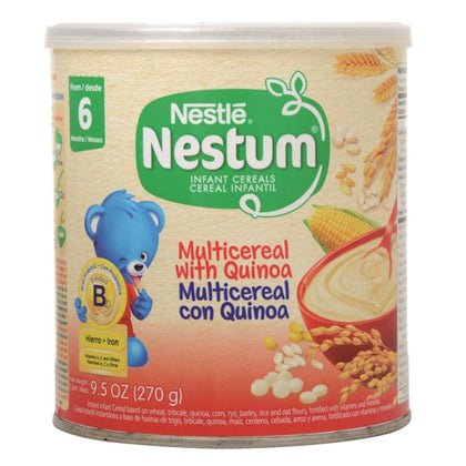 Nestle Nestum Infant Cereals Multicereal With Quinoa 9.5oz - Designed for babies 6 months and older, it is formulated with quinoa, a healthy grain that is high in protein - 7613033149986