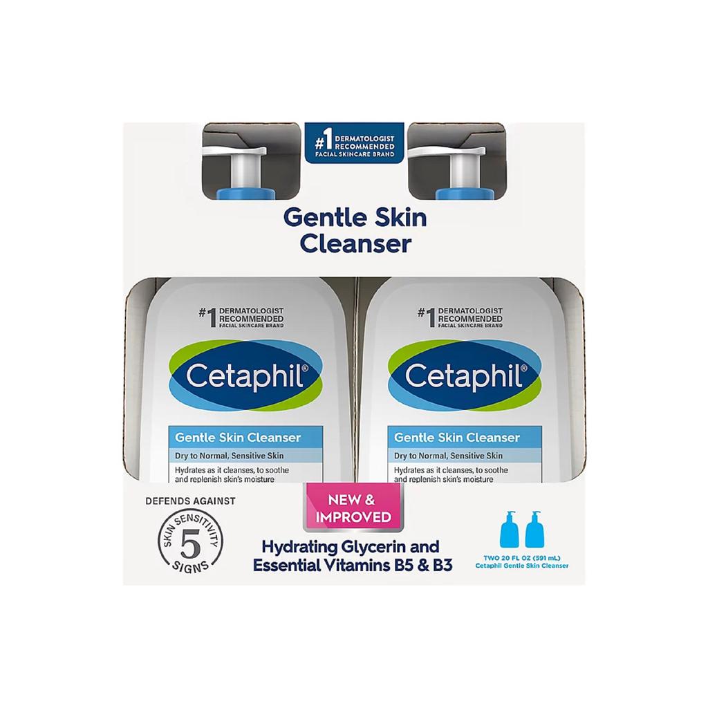 Cetaphil Gentle Cleanser for Dry and Sensitive Skin 2 Units / 591 mL - 417530 ebuystt