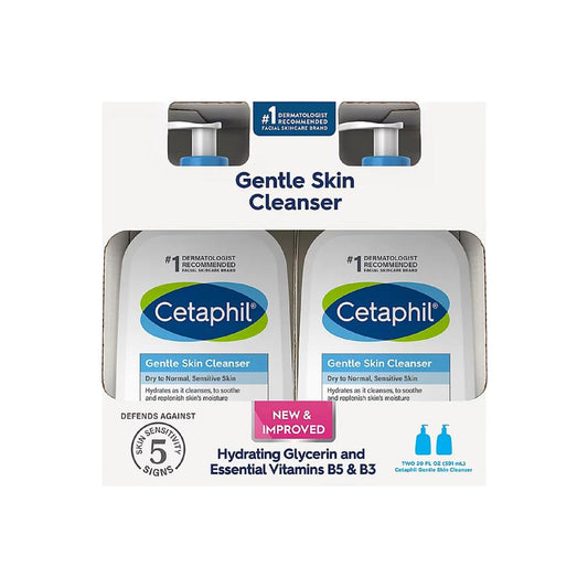 Cetaphil Gentle Cleanser for Dry and Sensitive Skin 2 Units / 591 mL - 417530 ebuystt