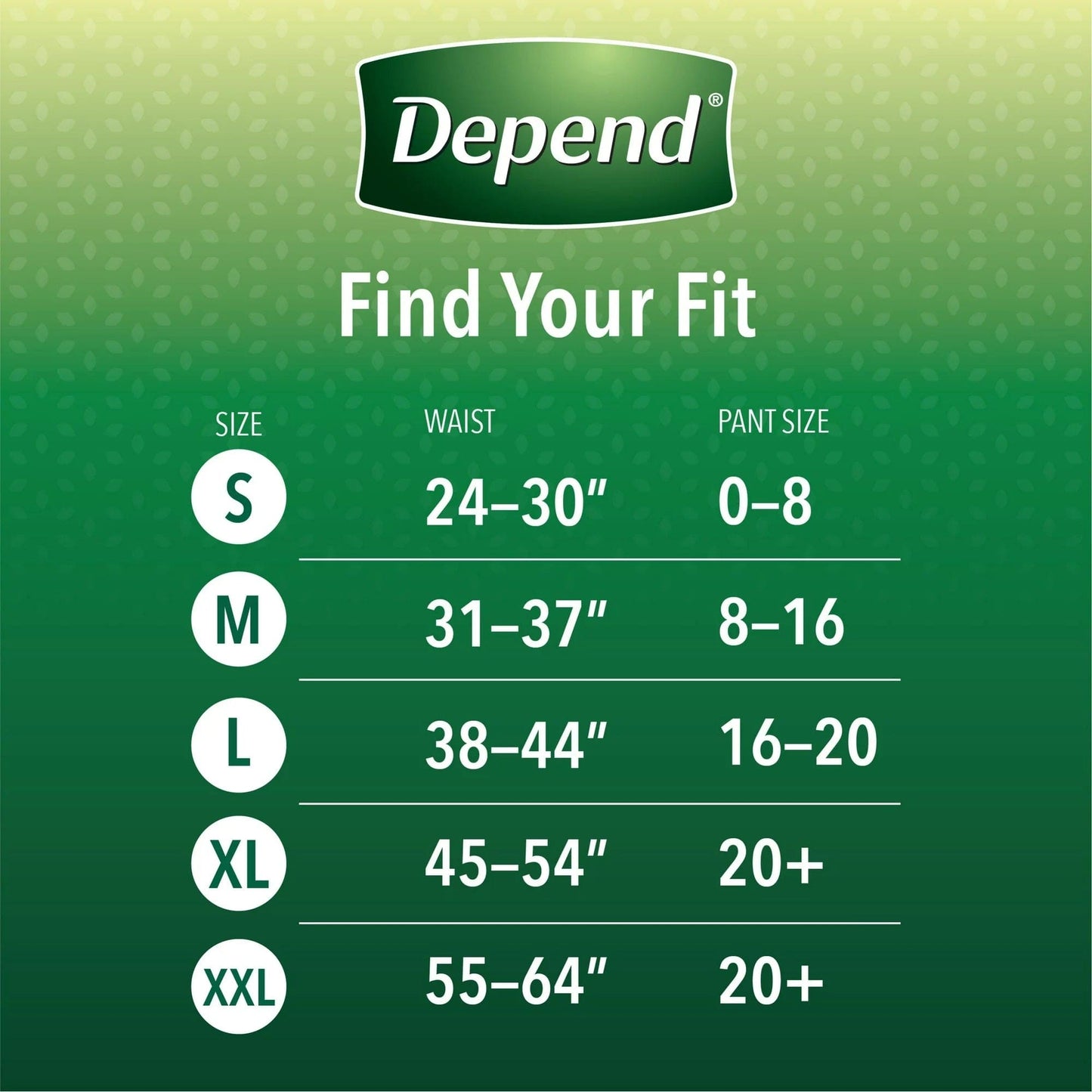 Depend Female Underwear Large 17 Count - 03600038531 Pie's Variety Store