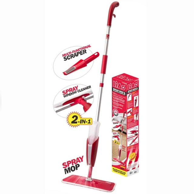 LIAO 37CM MICROFIBER SPRAY MOP & WINDOW CLEANER SET-A130036 ebuystt