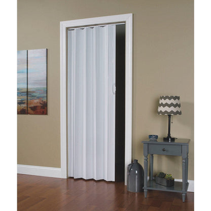 Mega Luxe PVC Accordion Folding Door, suitable for any room in your home or office, Unique Design Saves Space:- Fits opening of 36-inches wide by 80-inches high Mega