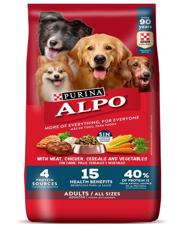 ALPO MEAT WITH VEGETABLES ADULT DRY DOG FOOD 4LB - AMWVA Pie's Variety Store