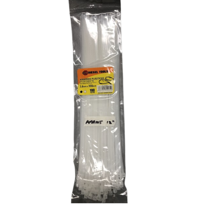 Diesel Tool Nylon Cable Tie White 12 Inches - AMA105