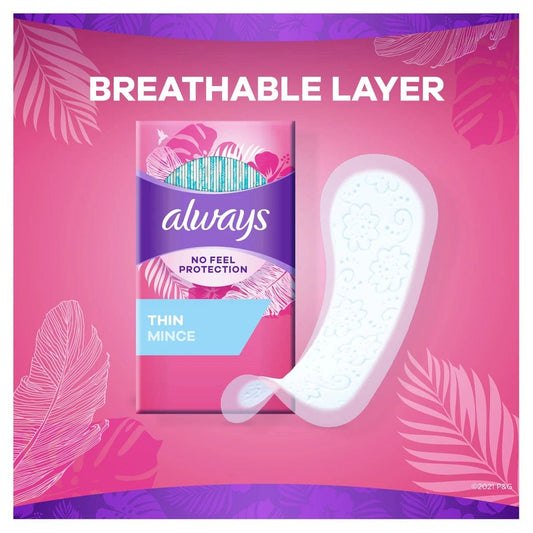 ALWAYS PANTY LINERS BREATHABLE SCENTED 20CT - APLBS20 Pie's Variety Store