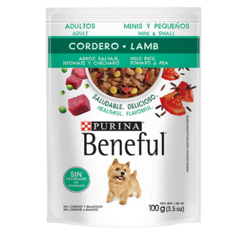 Purina, Beneful Adult, Beef Pouch, 100g - 7501072212726 Pie's Variety Store