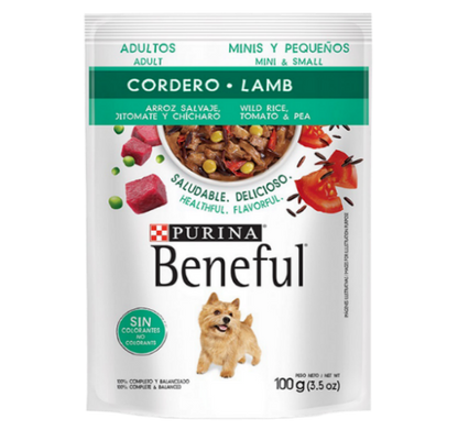 Purina, Beneful Adult, Beef Pouch, 100g - 7501072212726 Pie's Variety Store
