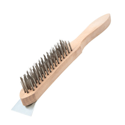Pro Tech Steel wire Brush with Scrper 4 Row - QGD051