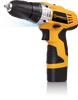 Worksite Cordless Drill & Screwdriver 12V DC Li-ion, 3/8inch (10mm), Max Torque, Optimized Shape Design for easy Control, Effective cooling Design for Longer Workloads, Simplified Design, easy to change Accessories and 2 Speed Function.- CD306