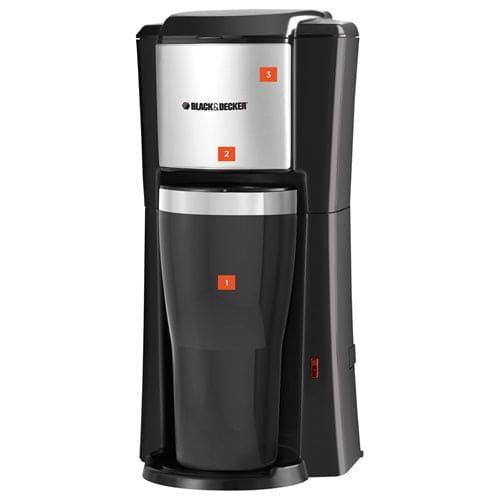 Black and Decker Single Serve Coffeemaker, Black- CM618-LA ebuystt