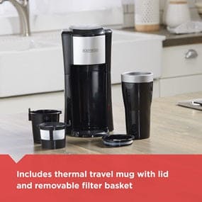Black and Decker Single Serve Coffeemaker, Black- CM618-LA ebuystt