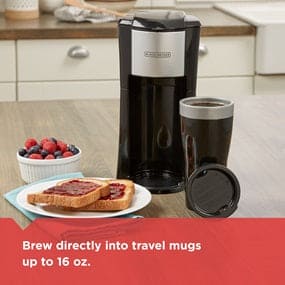 Black and Decker Single Serve Coffeemaker, Black- CM618-LA ebuystt