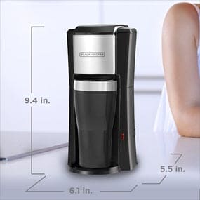 Black and Decker Single Serve Coffeemaker, Black- CM618-LA ebuystt