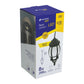 Voltech Ceiling Hanging Lantern, Black Indoor / Outdoor Use Vintage Style 55cm Long Pendulum Lantern with White Frosted Glass , LED 290lumens , 8w Power Usage - Volteck 46343 mega