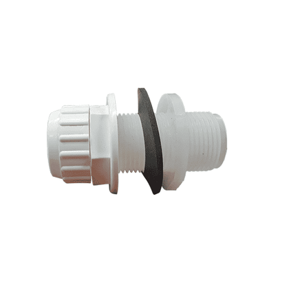 Cronex Side Flow, Straight: Made Of White PVC & Rubber Washer - CXP5686