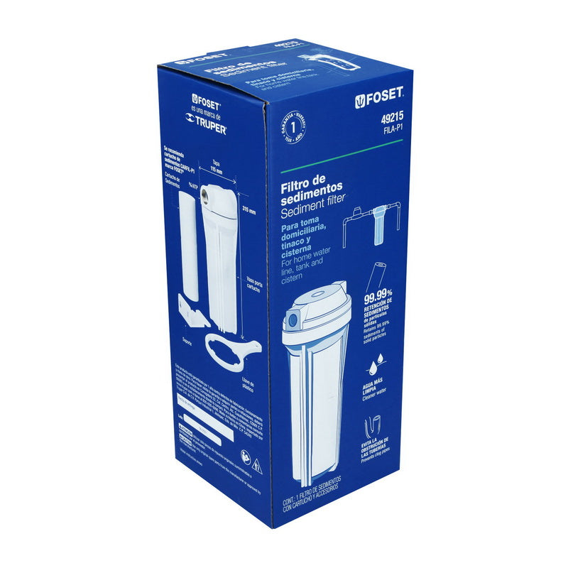 Foset Water Filter Housing Ideal for improving water quality in homes, offices, or workshops- 49215 ebuystt