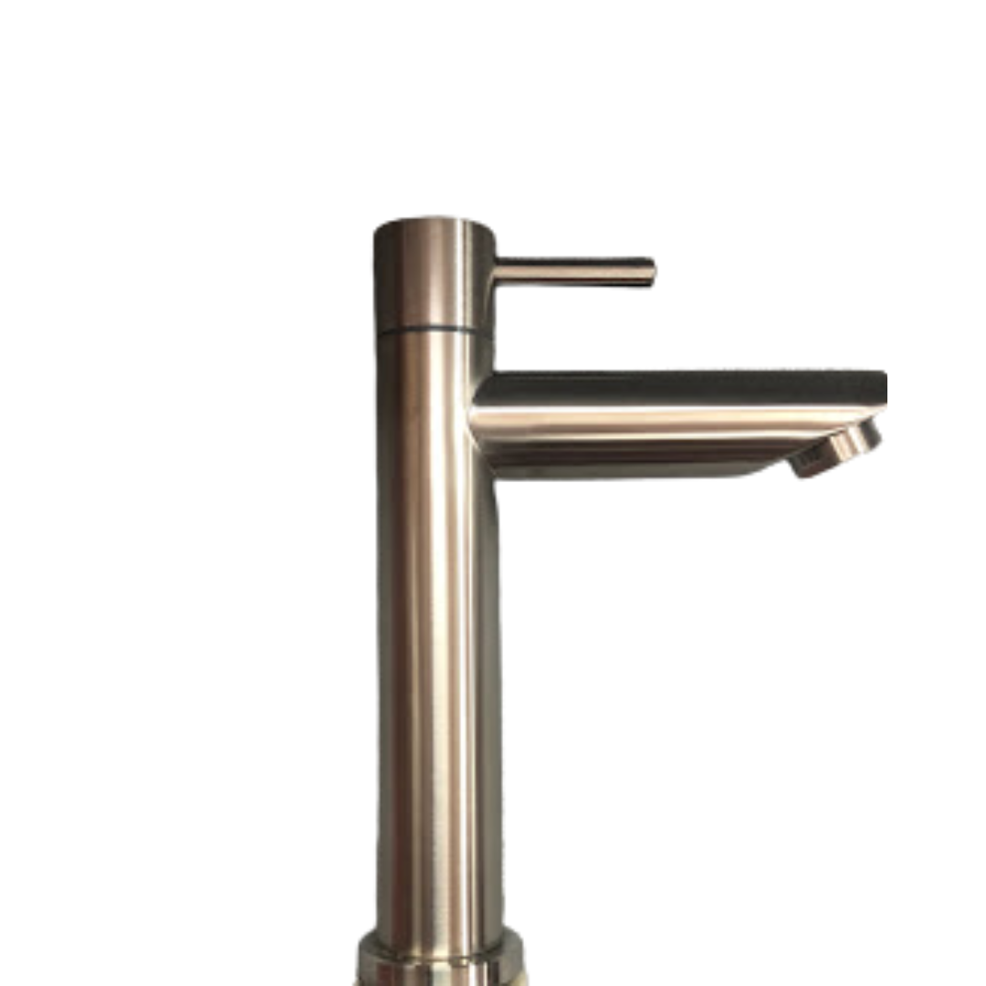 Luxury Home Basin Faucet Single hole Cold Faucet , Satin Finish, Excellent Quality and A Modern , Simplistic Design- B204B 16 16 2 MEGA