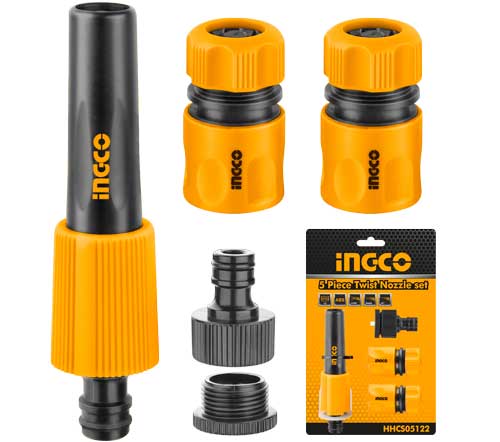 INGCO Hose Nozzles 5PCS Set - HHCS05122 MEGA