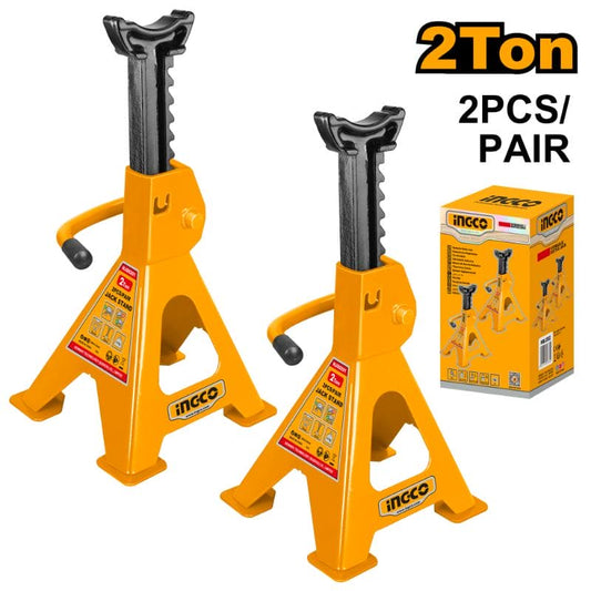 Ingco Jack Stands Low Profile 2 Ton(4400 LBs) Lifting Car Stand, Fit Use for Cars Automotive Sedans, 2 Pack Mega
