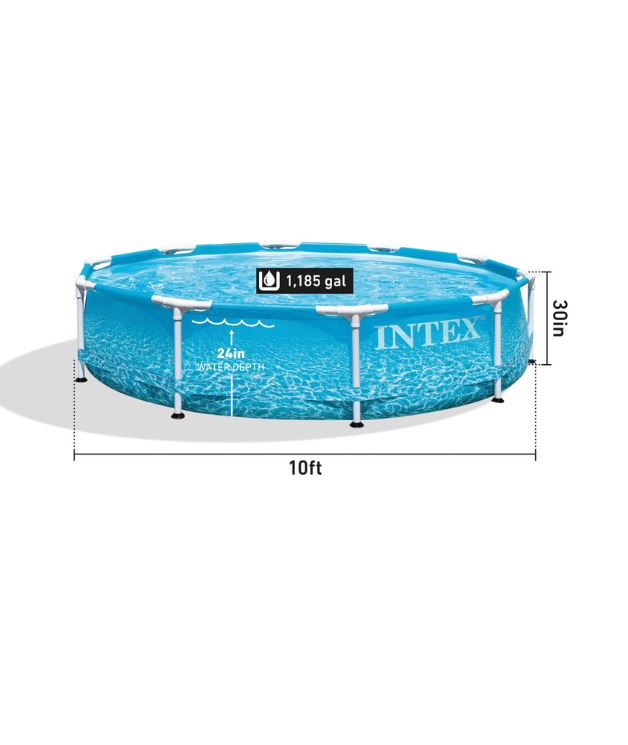 Beachside Metal Frame Pool 10ft X 30" -  28206 ebuystt