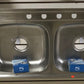 Double Bowl Double Drain Sink Commonly used in catering, hotel, industrial and school facilities and homes AUGH027 Mega