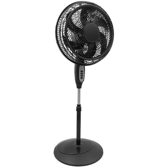 WHIRLWIND BLACK 18" PEDESTAL FAN 6 BLADE -20017667 MEGA