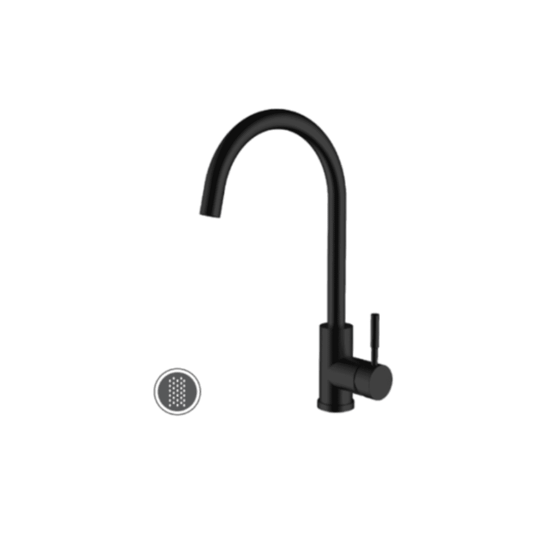 LUXURY HOME SINGLE KITCHEN TAP M/BLK K127W03312 - JA1022 MEGA