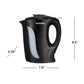 Proctor Silex Electric Tea Kettle, Water Boiler & Heater, 1L, Auto-Shutoff & Boil-Dry Protection, (Black) - K2071PS ebuystt