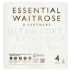 WAITROSE ULTRA SOFT BATHROOM TISSUE 4CT  - WUSBT4CT