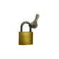 BRASS PADLOCK ON CARD 25/32/38/40/50/60 - 007027 mega
