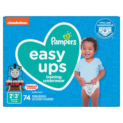 PAMPERS BABY EASY UP 2T3T SUPERBOY 74CT - PBEU2T3TSB Pie's Variety Store