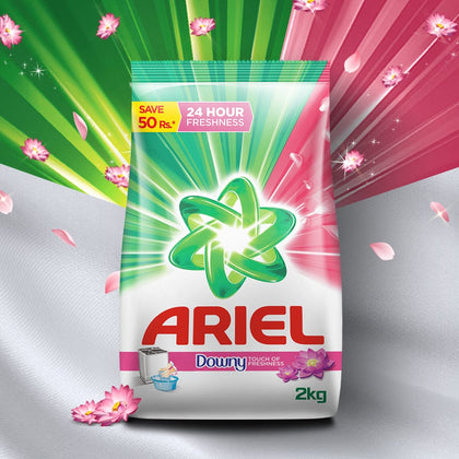 Ariel Touch of Downy Detergent Washing Powder 2kg - 7500435149532