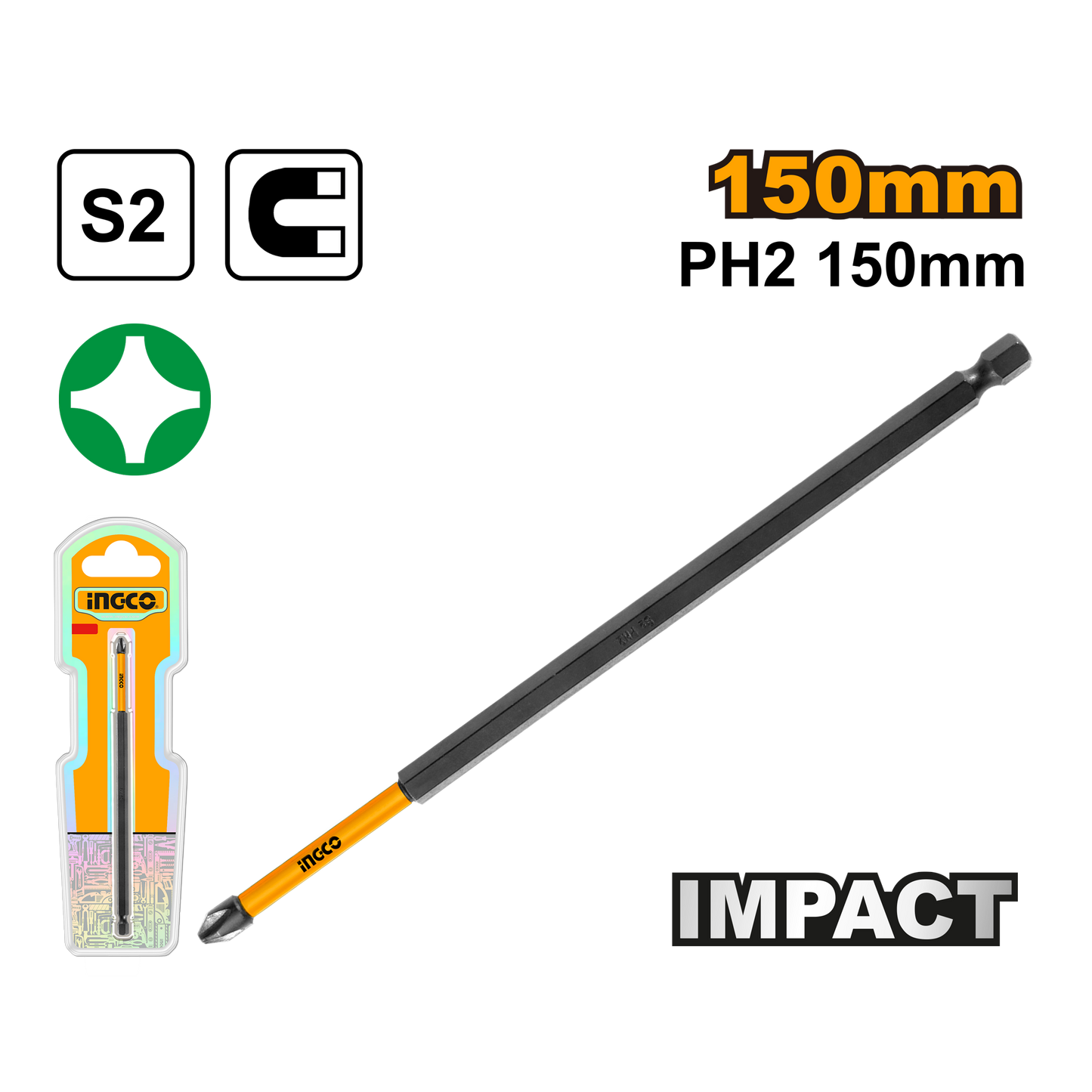 INGCO Impacts Screwdriver Bit - PH263 MEGA