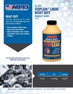 ABRO Liquid Heavy Duty Stop Leak Radiator SL-624 (MAC00156) MASMEGA