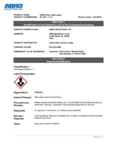 ABRO Liquid Heavy Duty Stop Leak Radiator SL-624 (MAC00156) MASMEGA