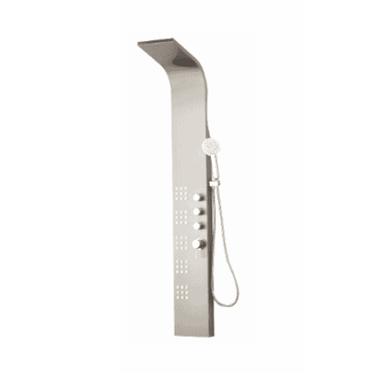 Rainfall Shower Panel with hand spray with Body Jets Stainless Steel Color KYD-7033 - HJSP039