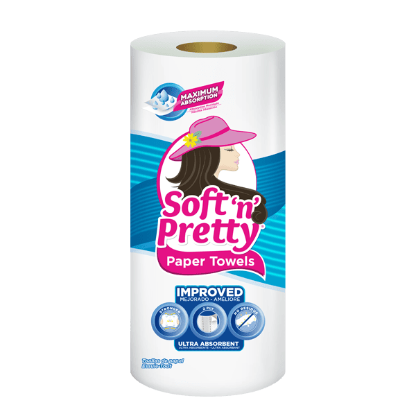 SOFT N PRETTY PAPER TOWEL VALUE PACK 3CT - SNPPTVP3CT Pie's Variety Store