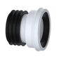 W.C. Pan Connector Cronex: Space Saving, Made Of White PVC & Rubber Washer - CRX0220 MEGA