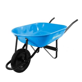 Protech Garden Large Steel Tray Yard Wheelbarrow Blue -QGD039 Mega