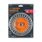TRUPER CIRCULAR 5\8" WIRE WHEEL BRUSH Circular brush 6" braided wire, arbor 5/8"-11 STANDARD THREAD16MM- 17527 MEGA