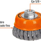 TRUPER Wire Cup Brush 14187 / CT-610 - 4" (102mm), 5/8-11, Fine Knotted Cup Brush - 14187 MEGA