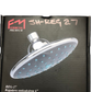 Fermetal Showerhead Fixed Round Grey 6 in.-SH-REG27 MEGA