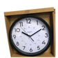 Wall Clock Analog 9.84 inches Modern Battery Operated for Bedroom Office Living Room Home Kitchen Bathroom Black/White -GW0143 Mega