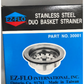 Ez Flo Basket Strainer Duo, Stainless Steel 3 1/2 inches - 4 1/2 inches - #30001 (EZF085) MEGA