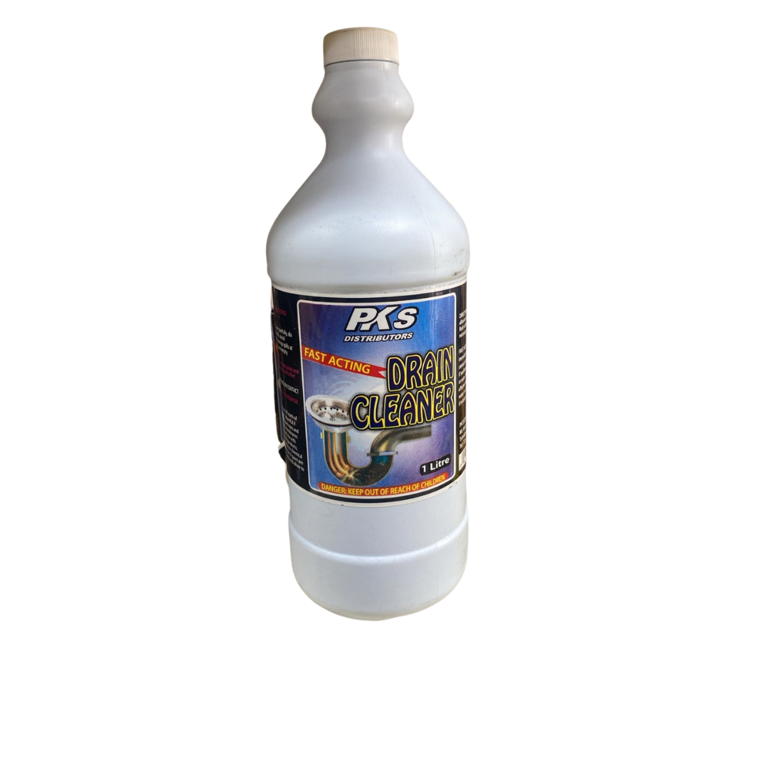 PKS Distributors Drain Cleaner For clearing clogs in sinks, drains, pipes.- 500 ML MEGA