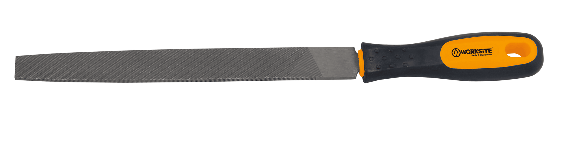 Worksite Triangle File With Ergonomic Grip, Plastic Non-Slip Handle Handle 8 inches for fixing Chipped Glass, Mirror, Tile, Ceramics Stone, Marble, Rock. Perfect tool for keeping your tools sharp and ready for use.- WT7027 Worksite Hand Tools