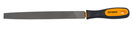 Worksite Triangle File With Ergonomic Grip, Plastic Non-Slip Handle Handle 8 inches for fixing Chipped Glass, Mirror, Tile, Ceramics Stone, Marble, Rock. Perfect tool for keeping your tools sharp and ready for use.- WT7027 Worksite Hand Tools